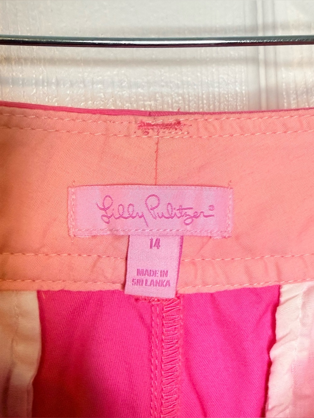 Lilly Pulitzer Bright Pink Casual Cotton Callahan Short Size 14 NWT - Picture 4 of 7